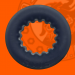 Oxballs Axis Rib-Grip Cock Ring Black Ice