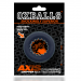 Oxballs Axis Rib-Grip Cock Ring Black Ice