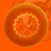 Oxballs Axis Rib-Grip Cock Ring Orange Ice