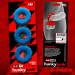 Oxballs Superhuj Cock Ring 3 Pack Teal Ice