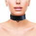 Rouge Leather Collar Black