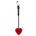 Rouge Mini Leather Spade Paddle Crop 10" Red