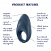 Satisfyer Mighty One Rechargeable Vibrating Cock Ring HUSH Canada 