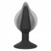 CalExotics Silicone Inflatable Anal Plug Medium Black