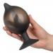CalExotics Silicone Inflatable Anal Plug Medium Black
