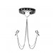 Sex and Mischief Amor Collar with Nipple Clamps