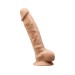 Silexd 8" Model 1 With Vibration - Flesh, Thermo Reactive Premium Silicone Memory
