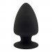 SilexD Dual Density Silicone Model 1 Black Butt Plug 5" Inches Large
