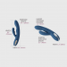 Svakom Aylin Powerful Pulsating Dual-Headed Vibrator Dark Blue