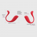 Svakom Phoenix Neo 2 Interactive App-Controlled Bullet Vibrator Red